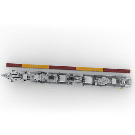MOC-253356 1/200 Scale IJN Kagero-Class Destroyer Building Blocks Model Kit, Yukikaze Naval Warship Construction Set with Detailed Superstructure (1343PCS) - cubertime