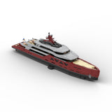 MOC-254412 VELETTA Superyacht 120CM Modular Display Model Luxury Yacht Building Blocks Set(15639PCS) - cubertime