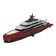 MOC-254412 VELETTA Superyacht 120CM Modular Display Model Luxury Yacht Building Blocks Set(15639PCS) - cubertime