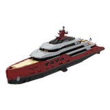 MOC-254412 VELETTA Superyacht 120CM Modular Display Model Luxury Yacht Building Blocks Set(15639PCS) - cubertime