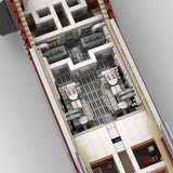 MOC-254412 VELETTA Superyacht 120CM Modular Display Model Luxury Yacht Building Blocks Set(15639PCS) - cubertime
