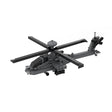 MOC-254665 1/70 Scale US Attack Helicopter Building Block MOC Set(236PCS), Military Helicopter Model Kit - cubertime