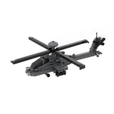 MOC-254665 1/70 Scale US Attack Helicopter Building Block MOC Set(236PCS), Military Helicopter Model Kit - cubertime