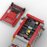 MOC-256293 Modern Aerial Ladder Fire Truck Building Blocks Set, Heavy Duty Emergency Vehicle Model Set(1165PCS/Includes 3 Stickers) - cubertime