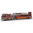 MOC-256302 Aerial Ladder Fire Truck Building Blocks Set, City Emergency Vehicle Model Kit with Extendable Ladder and Realistic Firefighting Details(1752PCS) - cubertime