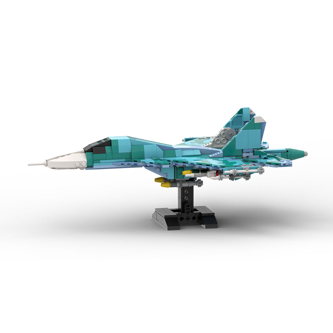 MOC-258274 1/70 Scale Su-34 Fighter Bomber Building Block Model Kit(720PCS) - cubertime