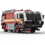 MOC-259170 Airport Crash Fire Truck Building Block Model Kit, Large Fire Rescue Vehicle Construction Set, Collectible Display Model for Adults(1065PCS) - cubertime