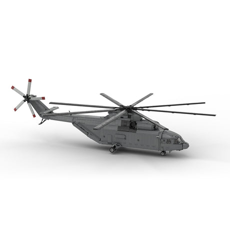 MOC-259238 1/35 Scale Soviet Mi-26 Heavy Transport Helicopter Building Block Set(4328PCS/Dynamic Version) - cubertime
