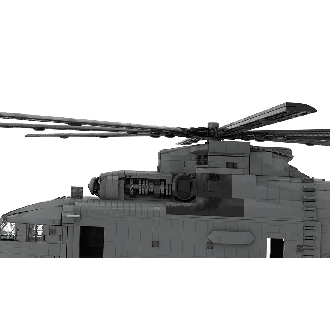 MOC-259238 1/35 Scale Soviet Mi-26 Heavy Transport Helicopter Building Block Set(4328PCS/Dynamic Version) - cubertime