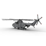 MOC-259238 1/35 Scale Soviet Mi-26 Heavy Transport Helicopter Building Block Set(4328PCS/Dynamic Version) - cubertime