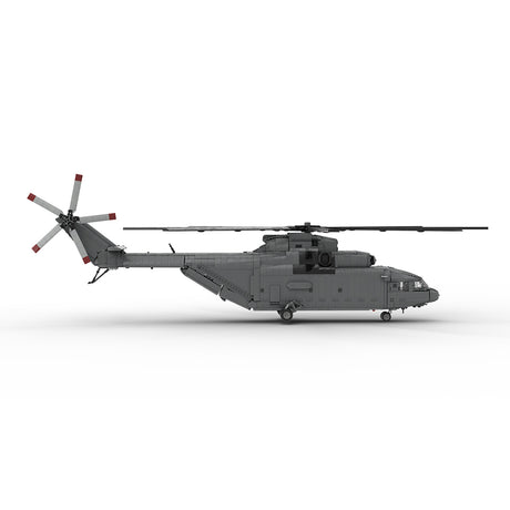 MOC-259238 1/35 Scale Soviet Mi-26 Heavy Transport Helicopter Building Block Set(4328PCS/Dynamic Version) - cubertime