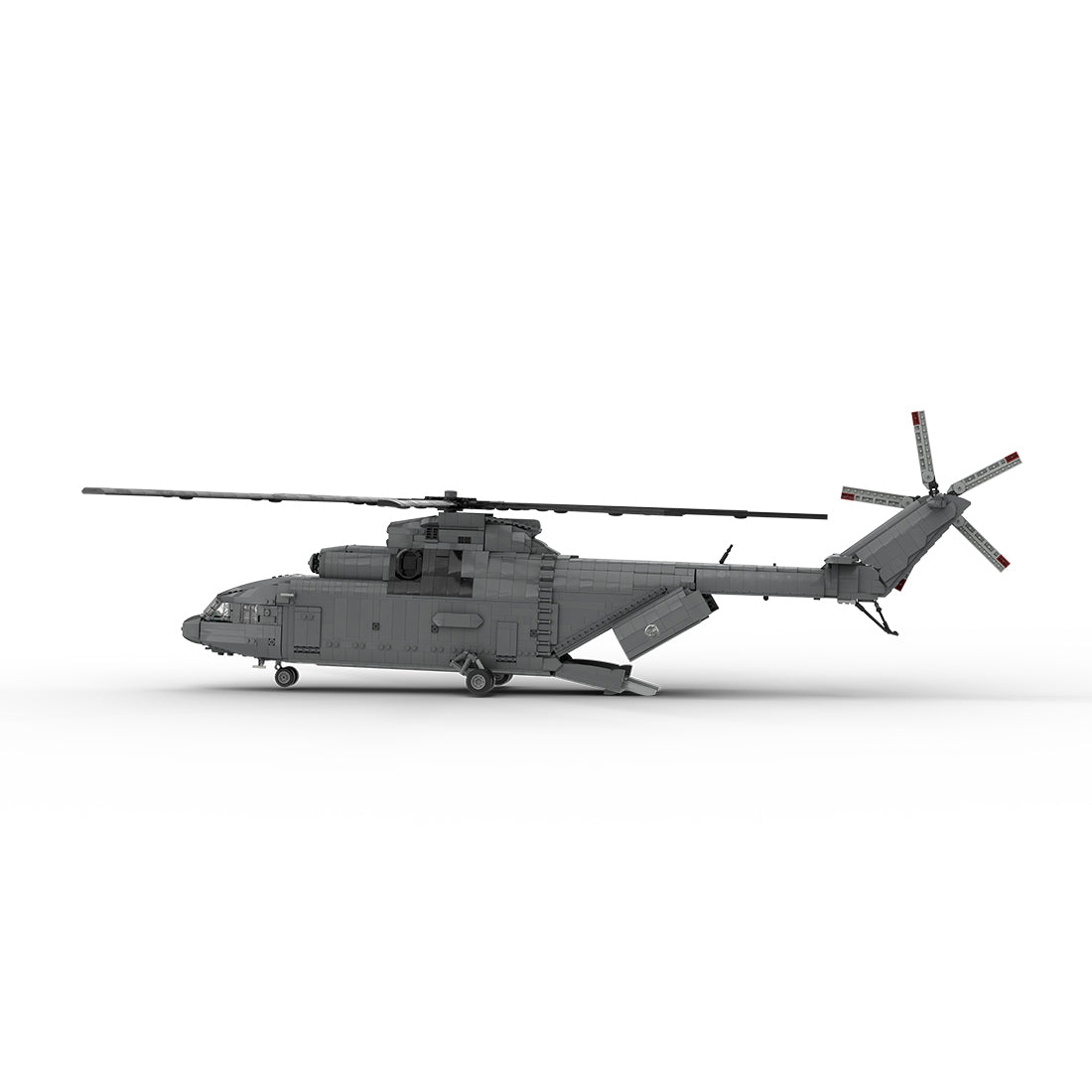 MOC-259238 1/35 Scale Soviet Mi-26 Heavy Transport Helicopter Building Block Set(4328PCS/Dynamic Version) - cubertime