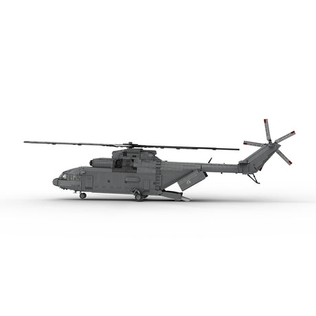 MOC-259238 1/35 Scale Soviet Mi-26 Heavy Transport Helicopter Building Block Set(4328PCS/Dynamic Version) - cubertime