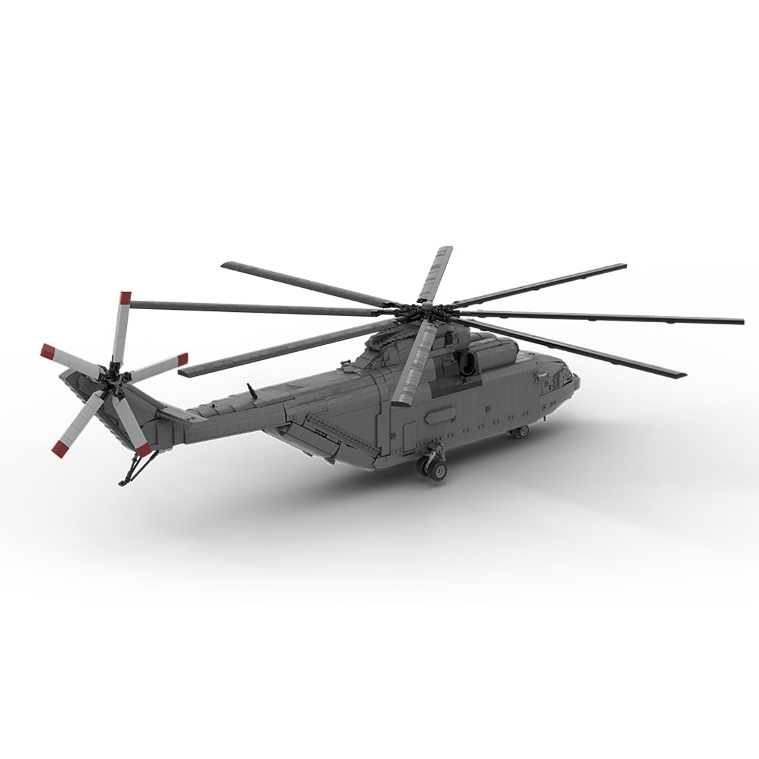 MOC-259238 1/35 Scale Soviet Mi-26 Heavy Transport Helicopter Building Block Set(4328PCS/Dynamic Version) - cubertime