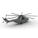 MOC-259238 1/35 Scale Soviet Mi-26 Heavy Transport Helicopter Building Block Set(4328PCS/Dynamic Version) - cubertime