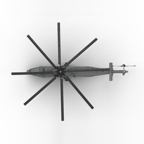 MOC-259238 1/35 Scale Soviet Mi-26 Heavy Transport Helicopter Building Block Set(4328PCS/Dynamic Version) - cubertime