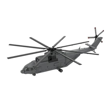 MOC-259238 1/35 Scale Soviet Mi-26 Heavy Transport Helicopter Building Block Set(4328PCS/Dynamic Version) - cubertime