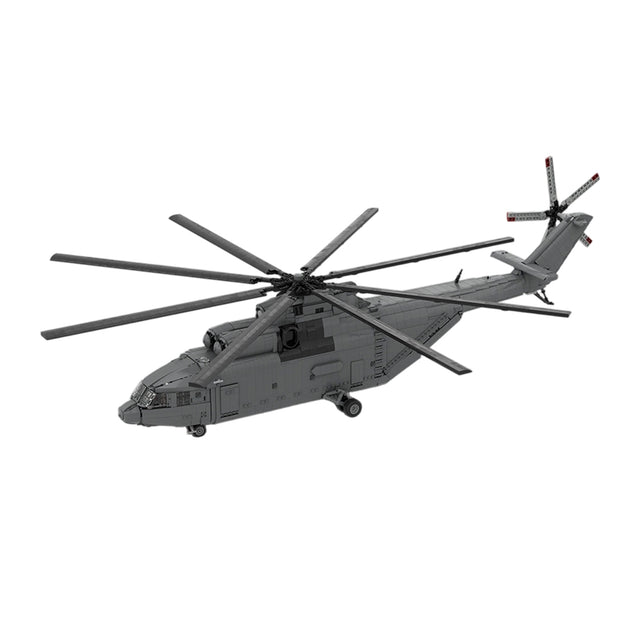 MOC-259238 1/35 Scale Soviet Mi-26 Heavy Transport Helicopter Building Block Set(4328PCS/Dynamic Version) - cubertime