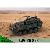 MOC-259577 1/35 Scale  LAV-25 8x8 Light Armoured Vehicle Building Blocks Set (V2)