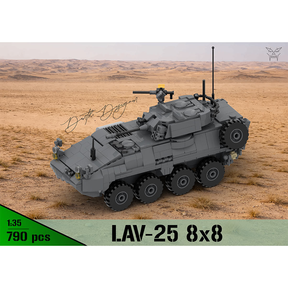 MOC-259577 1/35 Scale  LAV-25 8x8 Light Armoured Vehicle Building Blocks Set (V2)