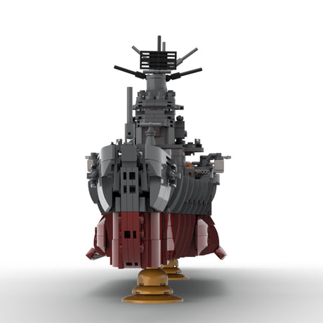 MOC-260604 1/200 Scale IJN Myoko-Class Heavy Cruiser Building Blocks Model Kit, Myoko Warship Construction Set with Five Main Turrets (3077PCS) -cubertime
