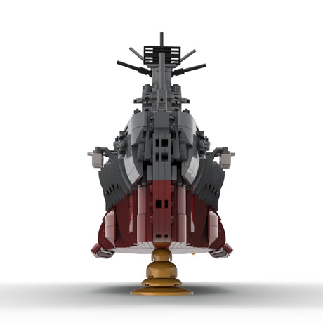 MOC-260604 1/200 Scale IJN Myoko-Class Heavy Cruiser Building Blocks Model Kit, Myoko Warship Construction Set with Five Main Turrets (3077PCS) -cubertime