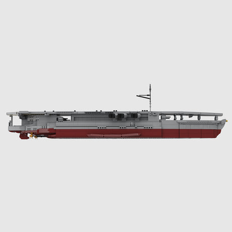 MOC-261067 1/200 Scale IJN Hosho Aircraft Carrier Building Blocks Model Kit, WWII Naval Warship Construction Set with Detailed Flight Deck (2244PCS) - CUBERTIME