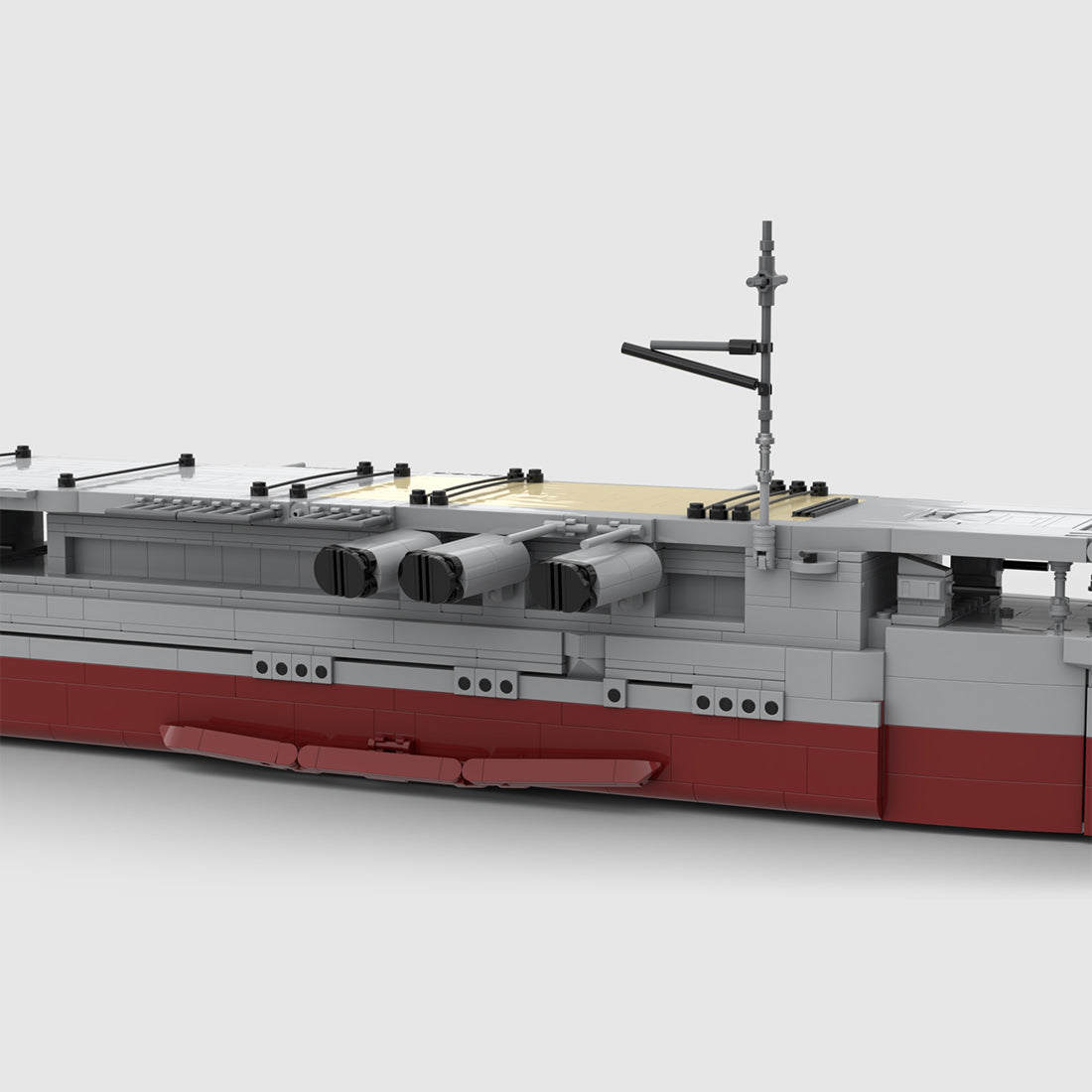 MOC-261067 1/200 Scale IJN Hosho Aircraft Carrier Building Blocks Model Kit, WWII Naval Warship Construction Set with Detailed Flight Deck (2244PCS) - CUBERTIME