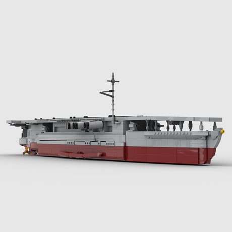 MOC-261067 1/200 Scale IJN Hosho Aircraft Carrier Building Blocks Model Kit, WWII Naval Warship Construction Set with Detailed Flight Deck (2244PCS) - CUBERTIME