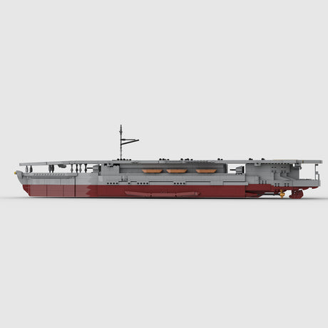 MOC-261067 1/200 Scale IJN Hosho Aircraft Carrier Building Blocks Model Kit, WWII Naval Warship Construction Set with Detailed Flight Deck (2244PCS) - CUBERTIME