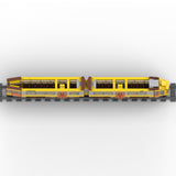MOC-262011 Vintage Tram Building Blocks Set, Retro City Railway Streetcar Model Kit, Urban Public Transport Train Set for Adults(1036PCS) - cubertime
