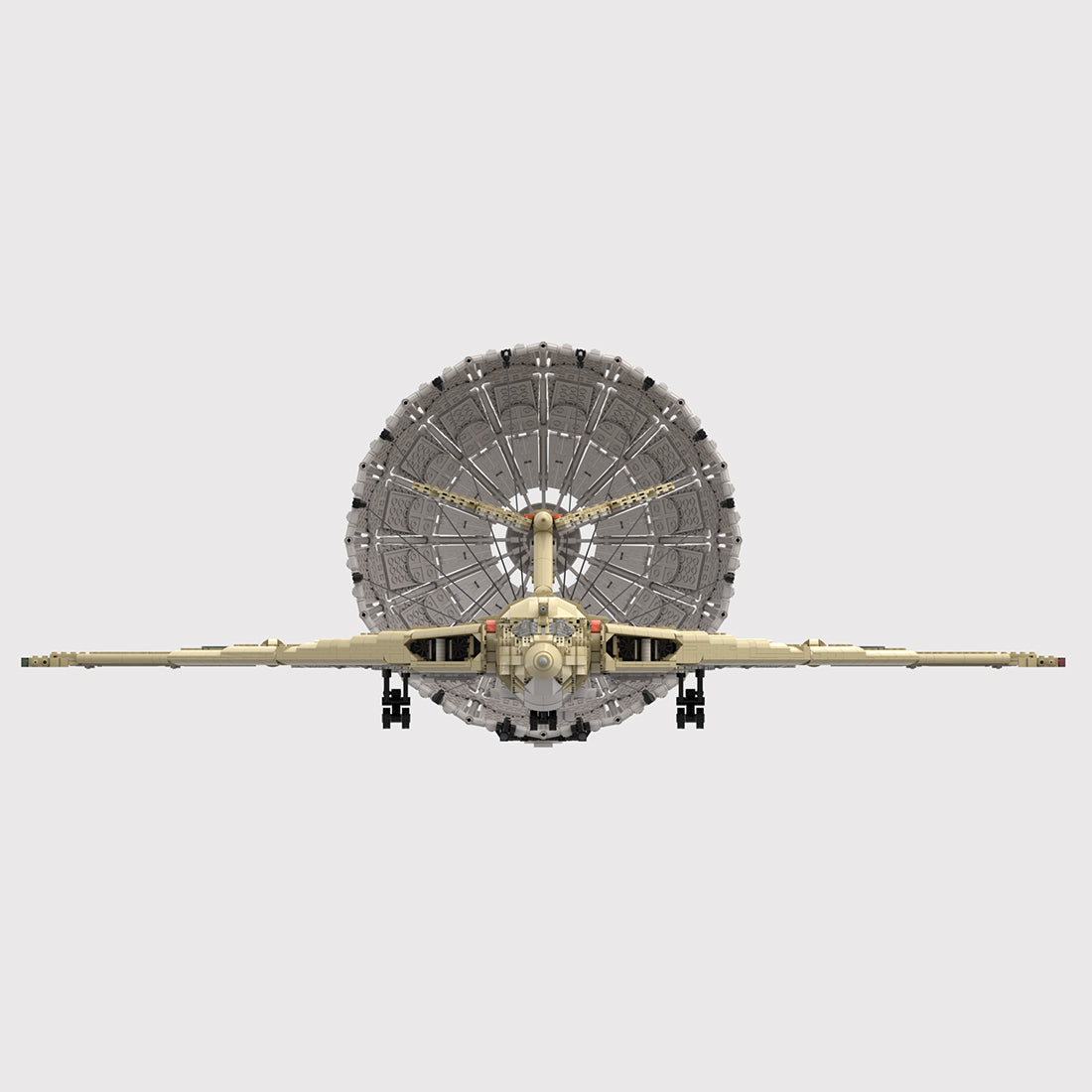 MOC-262401 + MOC-265563 Handley Page Victor Strategic Bomber Building Block Model Set, Desert Camouflage Aircraft Display Model with Adjustable Landing Gear, Opening Bomb Bay & Refueling Variant(7563PCS) - cubertime
