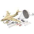 MOC-262401 + MOC-265563 Handley Page Victor Strategic Bomber Building Block Model Set, Desert Camouflage Aircraft Display Model with Adjustable Landing Gear, Opening Bomb Bay & Refueling Variant(7563PCS) - cubertime