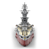 MOC-262613 1/200 Scale IJN FUSO-Class Battleship Building Blocks Model Kit, Japanese Navy WWII Naval Warship Construction Set with Detailed Multi-Tier Bridge and Main Turrets (3911PCS) - cubertime