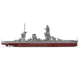 MOC-262613 1/200 Scale IJN FUSO-Class Battleship Building Blocks Model Kit, Japanese Navy WWII Naval Warship Construction Set with Detailed Multi-Tier Bridge and Main Turrets (3911PCS) - cubertime