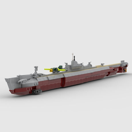MOC-263474 1/200 Scale IJN I-400-Class Submarine Aircraft Carrier Building Blocks Model Kit, WWII Naval Submarine Construction Set (567PCS) - cubertime