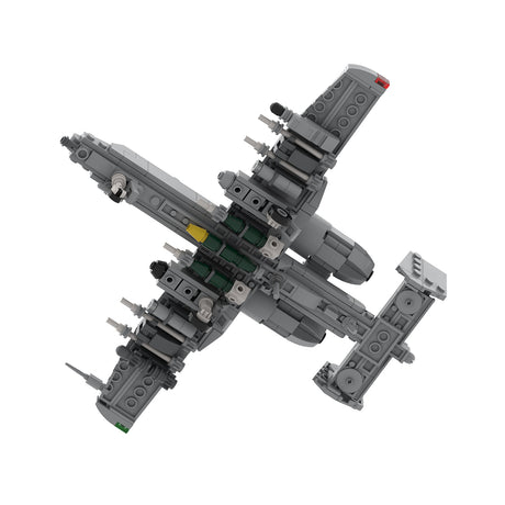MOC-266619 1/70 Scale A-10 Building Block Set, Military Attack Aircraft Model, Classic Close Air Support Aircraft MOC Building Kit for Display and Collectors(334PCS) - cubertime