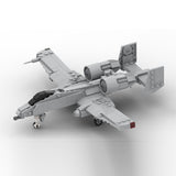 MOC-266619 1/70 Scale A-10 Building Block Set, Military Attack Aircraft Model, Classic Close Air Support Aircraft MOC Building Kit for Display and Collectors(334PCS) - cubertime