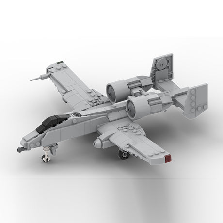MOC-266619 1/70 Scale A-10 Building Block Set, Military Attack Aircraft Model, Classic Close Air Support Aircraft MOC Building Kit for Display and Collectors(334PCS) - cubertime