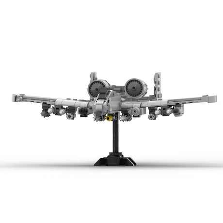 MOC-266619 1/70 Scale A-10 Building Block Set, Military Attack Aircraft Model, Classic Close Air Support Aircraft MOC Building Kit for Display and Collectors(334PCS) - cubertime