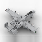 MOC-266619 1/70 Scale A-10 Building Block Set, Military Attack Aircraft Model, Classic Close Air Support Aircraft MOC Building Kit for Display and Collectors(334PCS) - cubertime