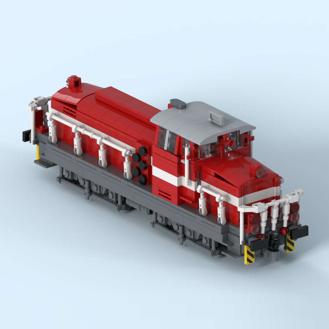 MOC-267010 MAK G1100 BB Diesel Locomotive Building Block Set, Freight Train Model Kit, Railway Display Model (889PCS) - cubertime