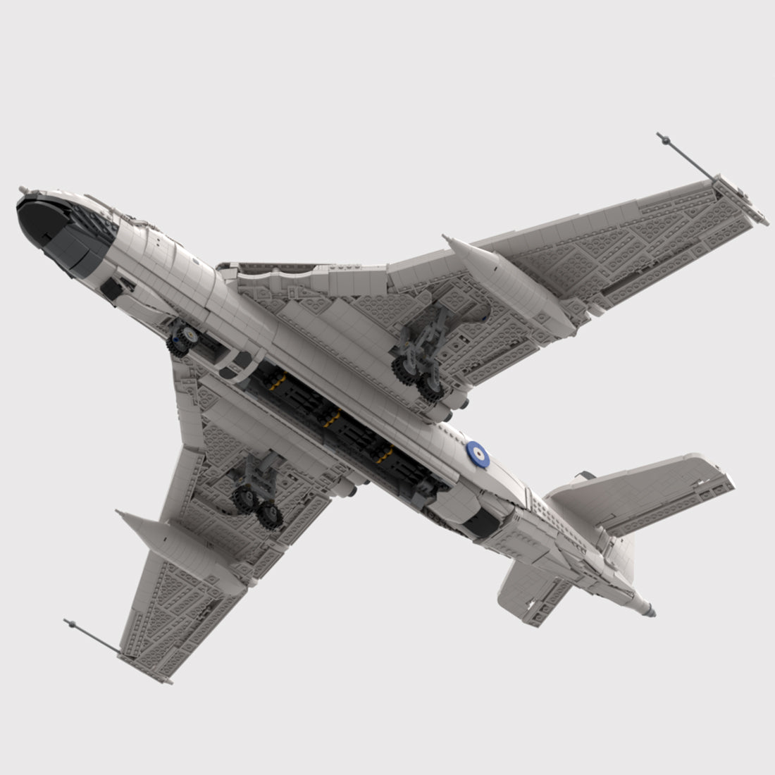 MOC-268600 Vickers Valiant Cold War Strategic Bomber Building Block Set, Classic Military Aircraft Model(5149PCS) - cubertime