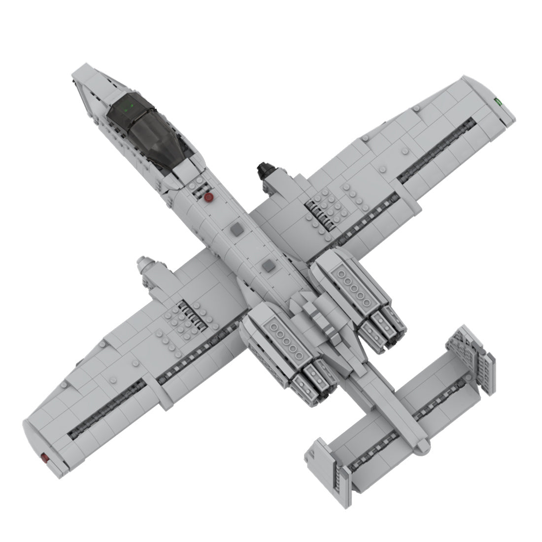 MOC-46317 A-10 Thunderbolt II Military Model Building Blocks Set (1224PCS) - cubertime