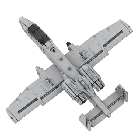 MOC-46317 A-10 Thunderbolt II Military Model Building Blocks Set (1224PCS) - cubertime