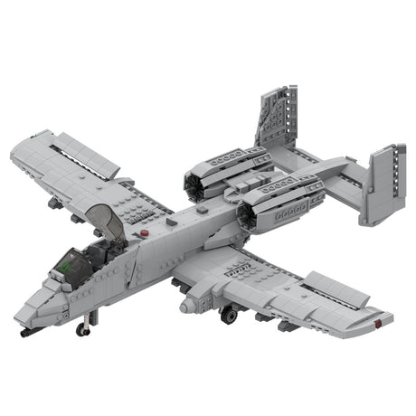 MOC-46317 A-10 Thunderbolt II Military Model Building Blocks Set (1224PCS) - cubertime