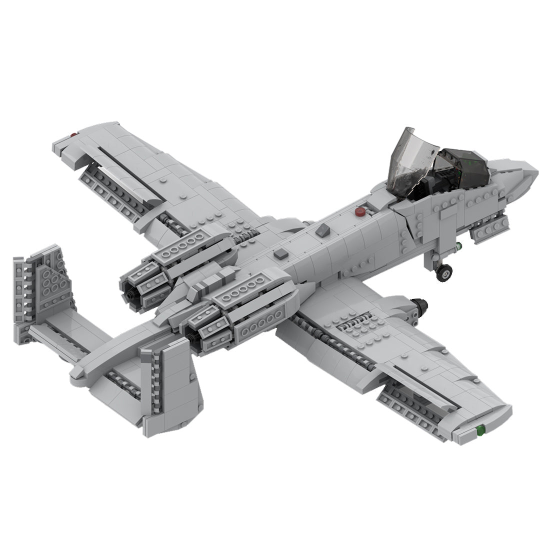 MOC-46317 A-10 Thunderbolt II Military Model Building Blocks Set (1224PCS) - cubertime