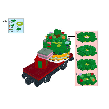 MOC-49581 Christmas Train Model Building blocks Toys Set (1197PCS/Static Version) - cubertime
