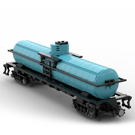 MOC-53458 Tanker Car Train Model Building Blocks MOC Set Toys - cubertime