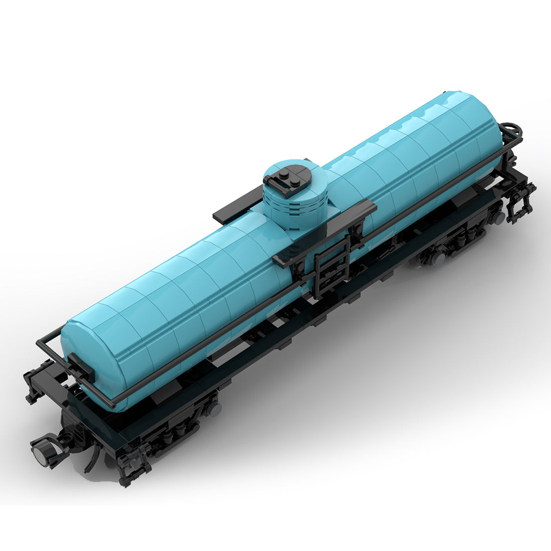 MOC-53458 Tanker Car Train Model Building Blocks MOC Set Toys - cubertime